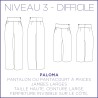 Patron Paloma - Pantalon & pantacourt - 34/48 - Moyen Patron Paloma - Pantalon & pantacourt - 34/48 - Moyen