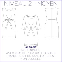 Patron Albane - Robe - 34/48 - Moyen