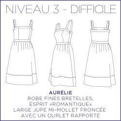 Patron Aurélie - Robe - 34/48 - Difficile