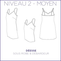 Pattern Deesse - Under dress & tank top - 34/48 (US/UK: 2/6, 16/20) - Intermediate