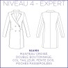 Patron Niamh - Manteau - 34/48 - Expert Patron Niamh - Manteau - 34/48 - Expert
