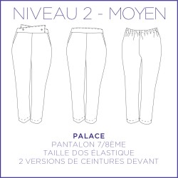 Patron Palace - Pantalon 7/8 - 34/48 - Facile
