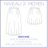 Pattern Servane - Skirt - 34/48 (US/UK: 2/6, 16/20) - Intermediate Pattern Servane - Skirt - 34/48 (US/UK: 2/6, 16/20) - Intermediate