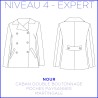 Patron du caban Nour - du 34 au 48 - Niveau Expert Patron du caban Nour - du 34 au 48 - Niveau Expert