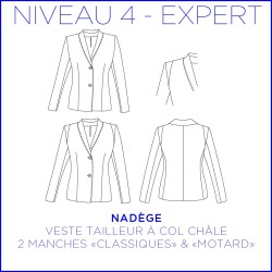 Patron la veste Nadège - du 36 au 44 - niveau Expert