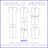 Anaïs : 1 pattern / 6 views for a timeless and feminine look Anaïs : 1 pattern / 6 views for a timeless and feminine look