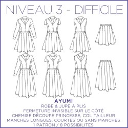 Ayumi, 1 Pattern / 8 views for a feminine & timeless look